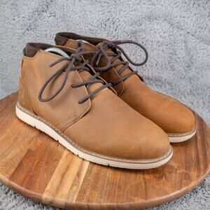 Toms Men's Navi 10016893 Chukka Leather Boots, Size 9 M, Brown